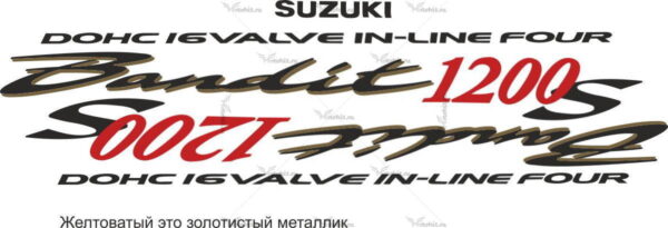 Комплект наклеек SUZUKI GSF-1200-S 2003 BANDIT