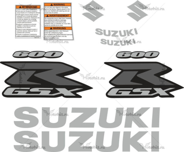 Комплект наклеек SUZUKI GSX-R-600 2008-2010 TXT