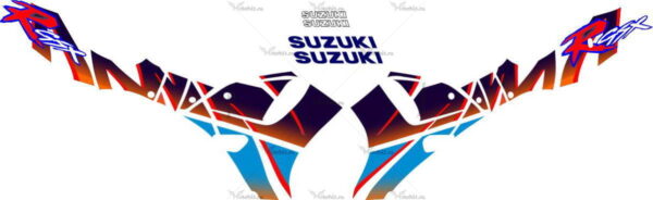 Комплект наклеек SUZUKI GSX-R-750 1992 PINK-R
