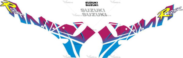 Комплект наклеек SUZUKI GSX-R-750 1992 YELLOW-R