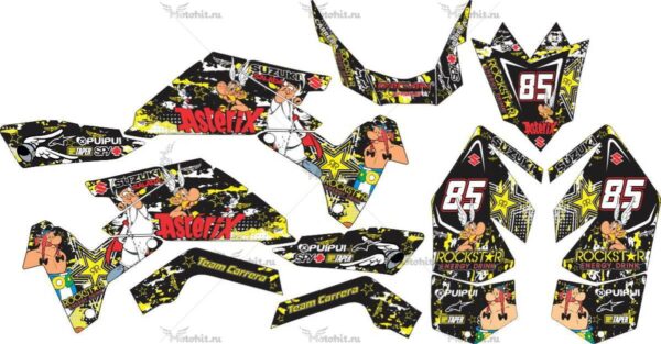 Комплект наклеек SUZUKI LTR-450 ASTERIX-AND-OBELIX 2006-2018