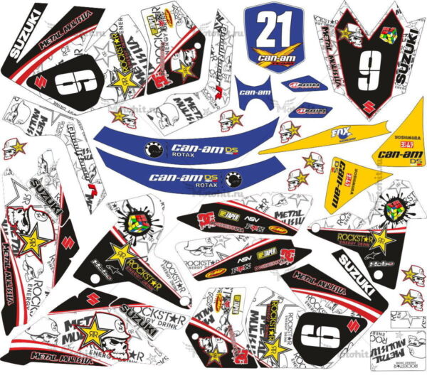Комплект наклеек SUZUKI LTR-450 CAN-AM 2006-2018