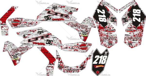 Комплект наклеек SUZUKI LTR-450 DC-BRANDS 2006-2018