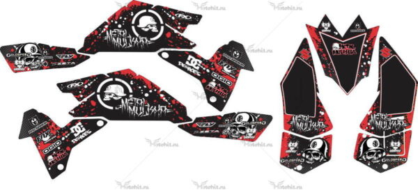 Комплект наклеек SUZUKI LTR-450 NEW-MULISHA 2006-2018