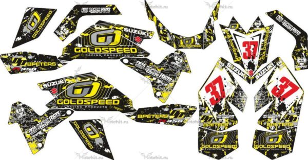 Комплект наклеек SUZUKI LTR-450 R-GOLDSPEED 2006-2018