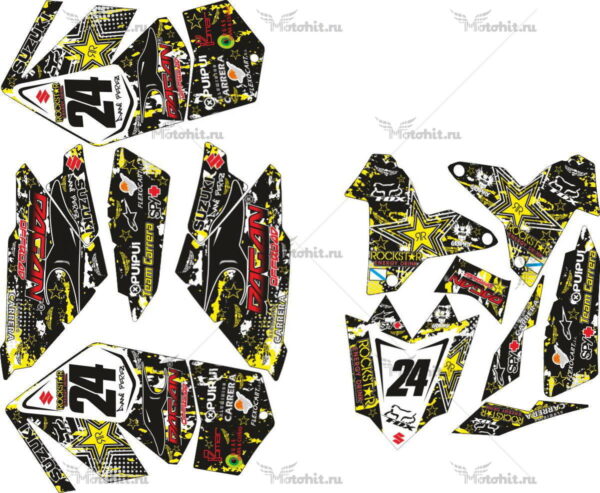 Комплект наклеек SUZUKI LTR-450 ROCKSTAR-FOX 2006-2018