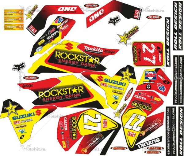 Комплект наклеек SUZUKI LTR-450 R-ROCKSTAR 2006-2018