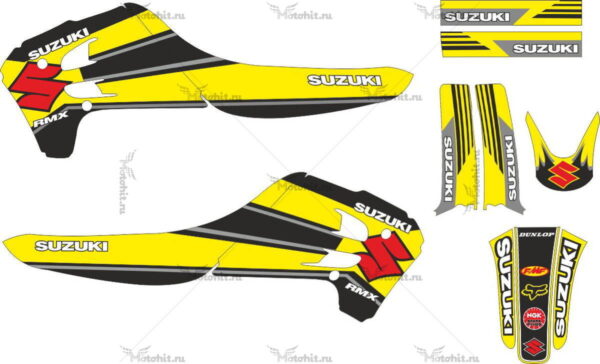 Комплект наклеек SUZUKI RMX-125 1992-1995 CINZA