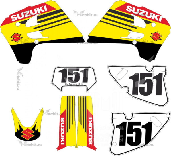 Комплект наклеек SUZUKI RMX 1993-1995 SETS