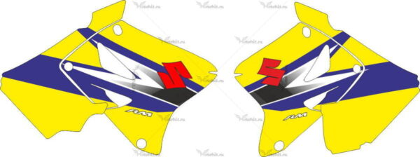 Комплект наклеек SUZUKI RM-125 RM-250 2001-2009 SIDES