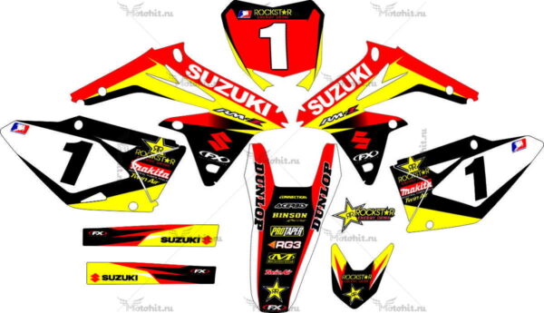 Комплект наклеек SUZUKI RMZ-450 2008-2017