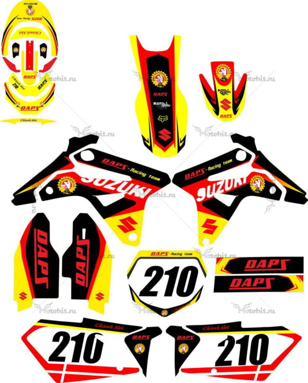 Комплект наклеек SUZUKI RMZ-450 2007 RAPZ