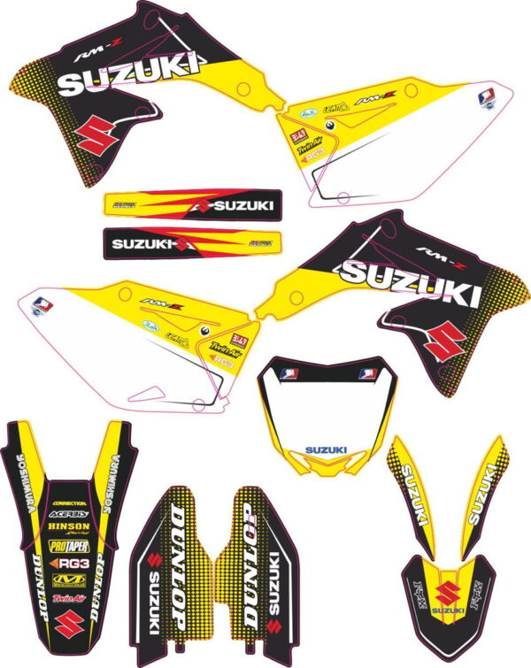 Комплект наклеек на SUZUKI RMZ-450 2008-2017