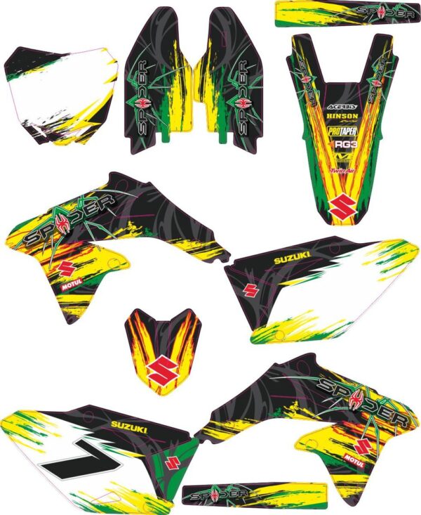 Комплект наклеек на SUZUKI RMZ-450 2008-2017