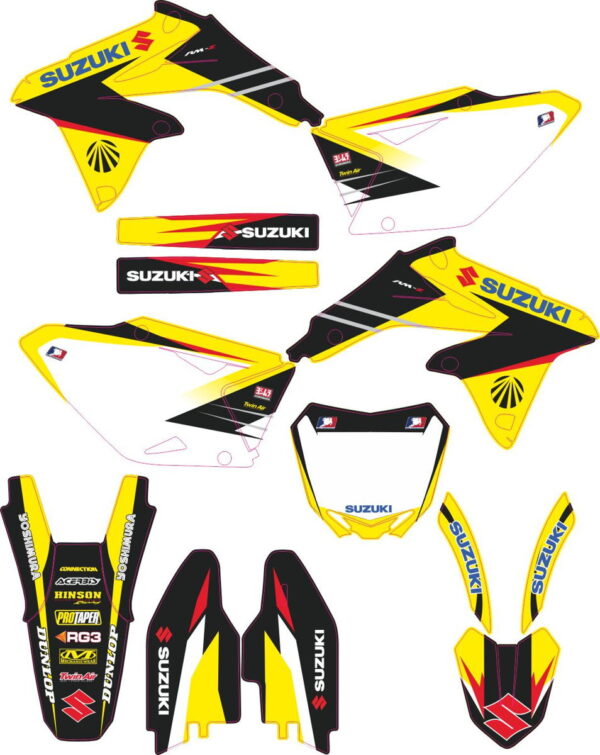 Комплект наклеек на SUZUKI RMZ-450 2008-2017 14