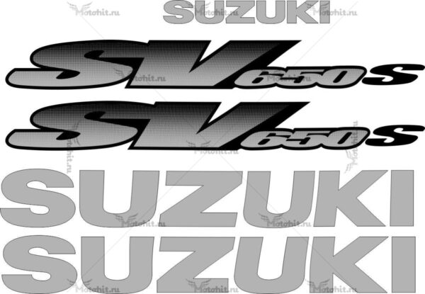 Комплект наклеек SUZUKI SV-650-S 2001 STRAIGHT