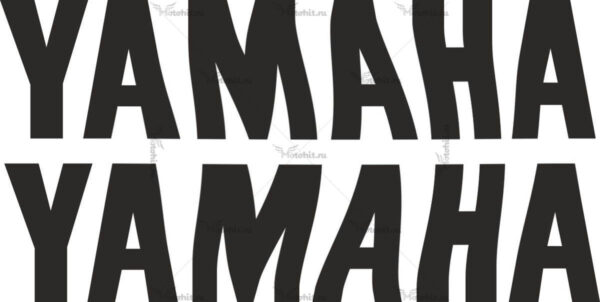 Наклейка надпись Yamaha