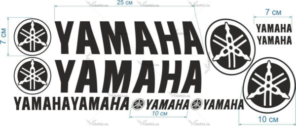 Комплект наклеек Yamaha 10STICKER-PROMO
