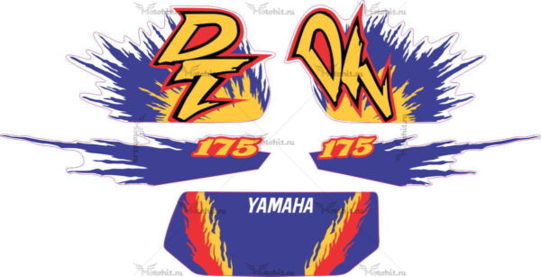 Комплект наклеек Yamaha DT-175 2000 EXPLOSION