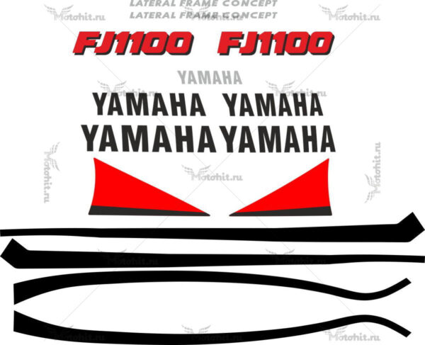 Комплект наклеек Yamaha FJ-1100 1994+