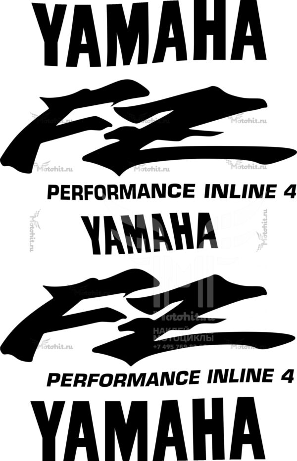 Комплект наклеек на мотоцикл Yamaha FZ-400 Fazer 1997-1997