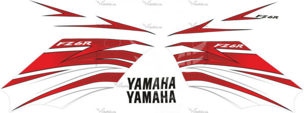 Комплект наклеек на мотоцикл YAMAHA FZ-6R 2010