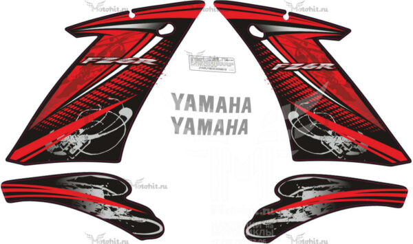 Комплект наклеек на мотоцикл Yamaha FZ6R 2013