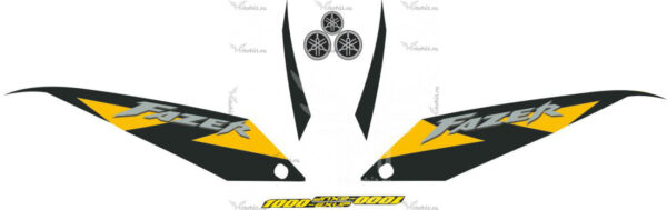 Комплект наклеек Yamaha FZS-1000 2001-2005 FAZER-SIDES