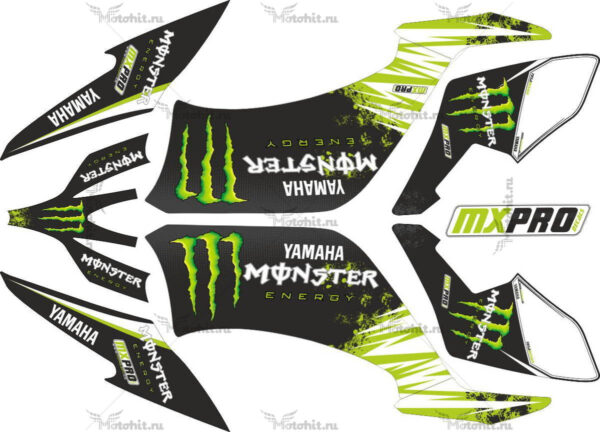 Комплект наклеек Yamaha YFM-250-R MONSTER 2008-2014