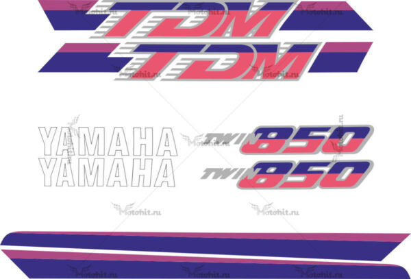 Комплект наклеек Yamaha TDM-850 1991-1995