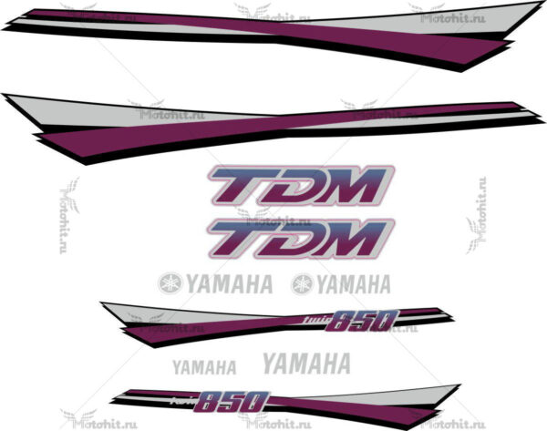 Комплект наклеек Yamaha TDM-850 1994 VIOLET