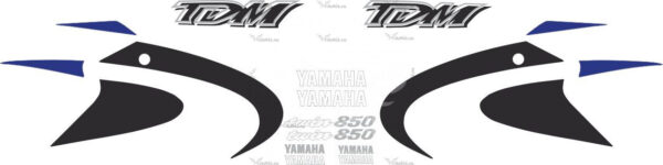 Комплект наклеек Yamaha TDM-850 2000-2001 BLACK
