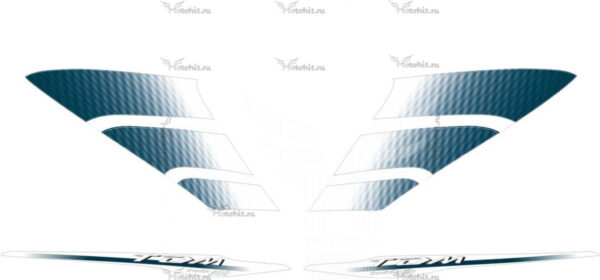 Комплект наклеек Yamaha TDM-900 2006-2008 BLUE white letters