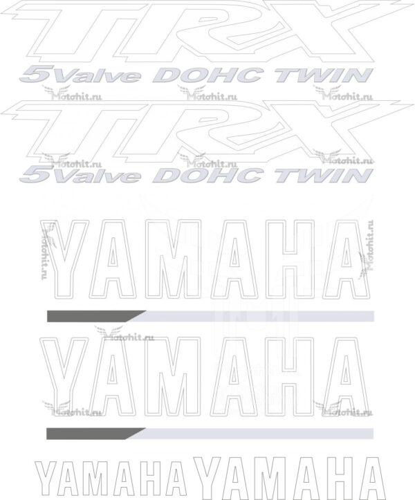 Комплект наклеек Yamaha TRX-850 1996
