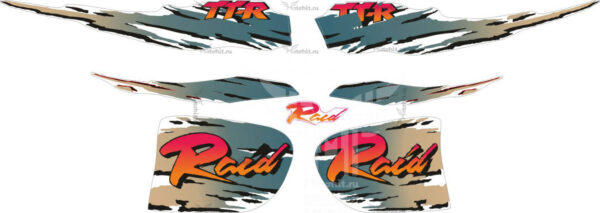 Комплект наклеек Yamaha TTR-250 RAID 1993-2006 Dark