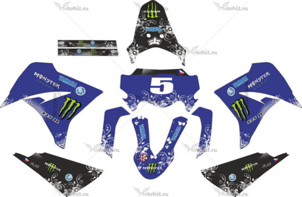 Комплект наклеек Yamaha XT-125 MILDBLUE