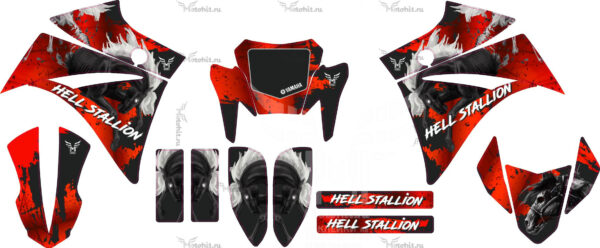 Комплект наклеек YAMAHA XT-660 HELL STALLION