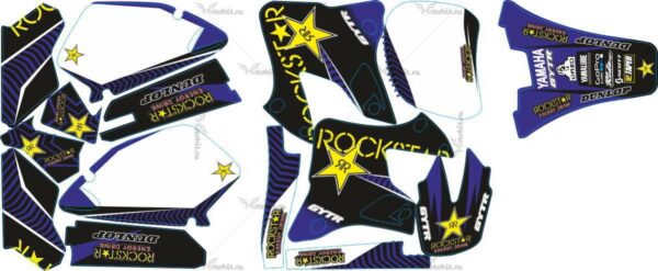 Комплект наклеек Yamaha YZ-125 YZ-250 1996-2001 RIVERSIDE3