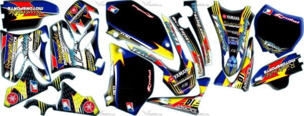 Комплект наклеек Yamaha YZ-125 YZ-250 2002-2014 RIVERSIDE2