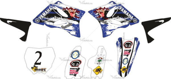 Комплект наклеек Yamaha YZ-125 YZ-250 2002-2014 TASMAN