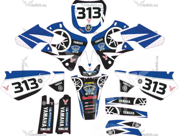 Комплект наклеек Yamaha YZ-125 YZ-250 1996-2001