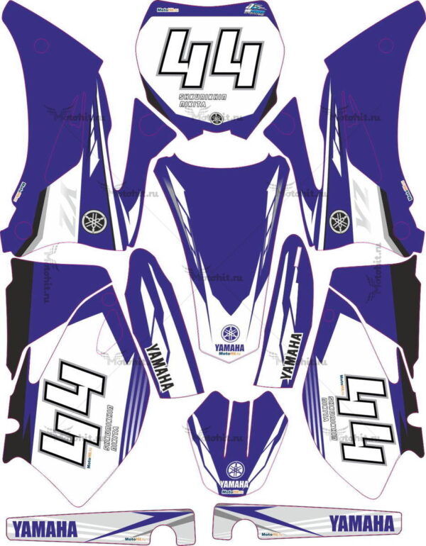 Комплект наклеек YAMAHA YZ-250F, YZ-450F 2006-2009 ORIGINAL