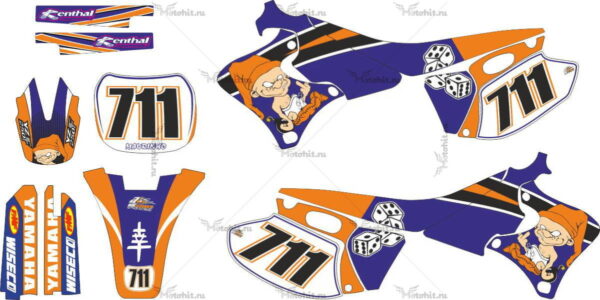 Комплект наклеек Yamaha YZF-250 BADBOY