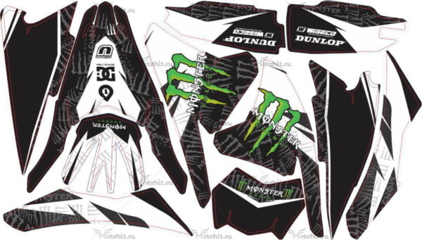 Комплект наклеек Yamaha YZF-250 MONSTER