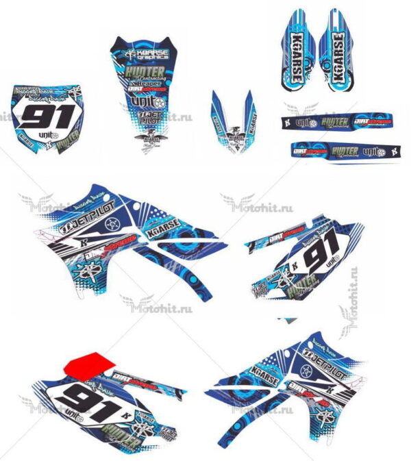 Комплект наклеек Yamaha YZF-250 YZF-450 2010-2013 DIGGER
