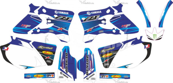 Комплект наклеек Yamaha YZF-450 2003-2005 BLUE