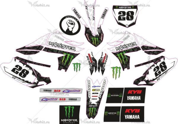 Комплект наклеек Yamaha YZF-450 2010-2013
