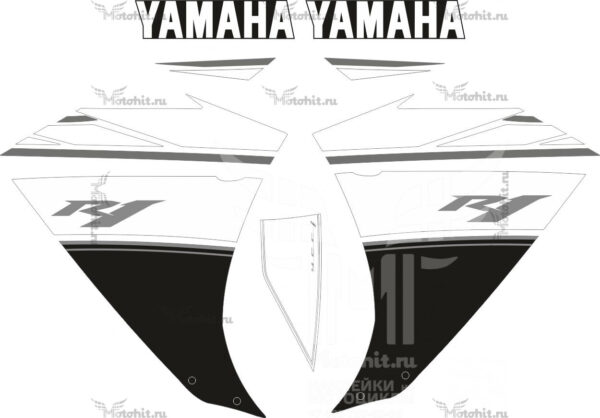 Комплект наклеек на Yamaha YZF R1 2011