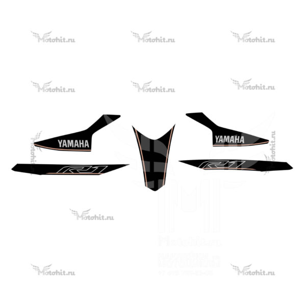 Комплект наклеек на мотоцикл Yamaha-R1-S 2015-2016