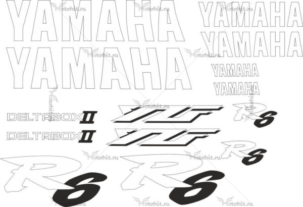 Комплект наклеек Yamaha YZF-R6 1998